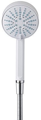 Mira Showers Beat Shower Head Handheld Shower Head 4 Spray Shower Head 110 mm White 1.1605.238