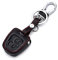 Happyit Cas de Couverture de Clé de Voiture en Cuir Porte-clés pour Peugeot 107 207 307 407 106 206 306 406 CSL2017 Citroen C2 C3 C4 2 Bouton Télécommande Fob Clé