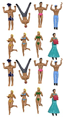 TOYANDONA Wein Glas Charms Trinken Marker Hängen Ornament Identifizieren Label Tasse Action Figuren Puppe Bikini Freunde für Hochzeit Mininature Kuchen Topper