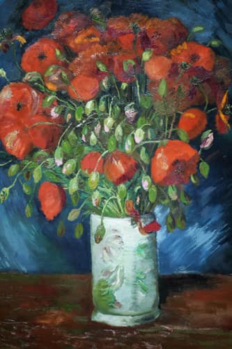 Vincent van Gogh Vase with Poppies (1886) Notebook Journal: Famous Paintings Notebooks
