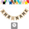 Wimpelkette mit Wunschtext Personalisierte Girlande mit Inschrift Namensbanner Namensfahne Geburtstagsbanner Kinderzimmer Babypartybanner als Geschenkidee Überraschung Geschenk für jeden Anlass