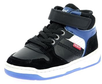 Kickers KICKADO,Sneakers Haut Enfant Noir Bleu, 29 EU