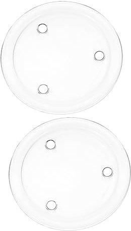 Alipis 2piezas Bandejas De para Transparentes Soporte para De Mesa Decoración Elegante para Bodas
