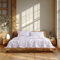 Linen Closet Bettwäsche-Set mit 160 g/m², 100 % Baumwollperkal, Kingsize-Größe, Eisstern-Design