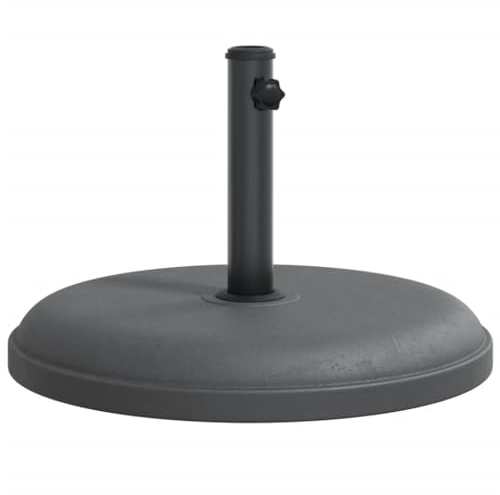vidaXL Sonnenschirmständer, Schirmständer mit Standfuß Spannknopf, Sonnenschirmbasis für Ø32/35/38 mm Mast, Sonnenschirmfuß, 25 kg Rund