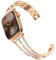 CHANCHY Compatible with Apple Watch Strap 38mm 40mm 41mm for Women, Bling Strap Sparkling Crystal Bracelet Stainless Steel Replacement Band for iWatch Series SE/9/8/7/6/5/4/3/2/1, Rose Gold