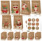 Notwoe® 24 Stück Geschenktüten Weihnachten,Personalisierte weihnachtstüten,Geschenktüten mit Weihnachtspinguin,Papiertüten Weihnachten für Geburtstagssüßigkeiten,Partys,Hochzeiten,Märkte. (Brown-B24)