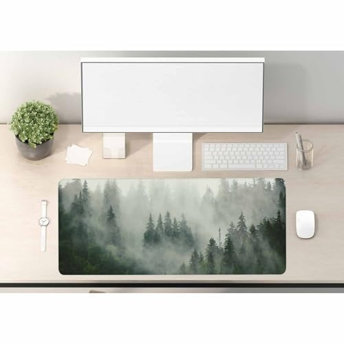 Woutay Gaming Mouse Pad,Fir Forest,Soft Smooth Surface and Non-Slip Rubber Base Soft Cloth Mouse Pad