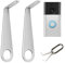 Video Doorbell Key Replacement Tool with Carabiner, 2 Pcs Doorbell Camera Opening Keys, Stainless Steel Resetter Compatible with Battery Doorbells (2024 Release)