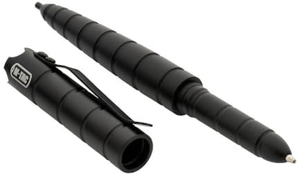 M-Tac Taktischer Kugelschreiber TP-17 – Kubotan Stift aus Flugzeugaluminium, Glasbrecher, Selbstverteidigungs-Werkzeug, Notfallstift mit Clip, 14,5 cm, robust & leicht, EDC Pen für Outdoor