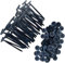 100Pcs Nylon Universal Cable Tie Buckle,Heavy Duty Self-Locking Nylon Zip Ties Holder,Fasteners Car Body Plastic Cable Tie Tool for Trunks and Engine Guards & Daily Repair (100PCS)