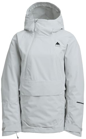 Burton Women's Reserve 2L Relaxed Anorak – Gray Cloud, XL