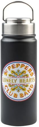 Grupo Erik The Beatles Metal Water Bottle 550ml / 19.4oz - Merchandise | Stainless Steel, Hot and Cold Water Bottle, Cute Travel Bottles, Gym| The Beatles Gifts under 20 Pounds