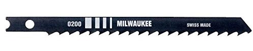 Milwaukee 48-42-0200 4 Carbide Jig Saw Blade with 6 Teeth per Inch (5 pack), Carbon Steel