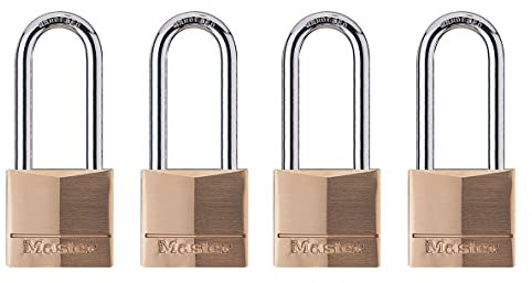 Master Lock llave diferentes candado de latón con 1 – 9/16-inch de ancho cuerpo, 140QLH