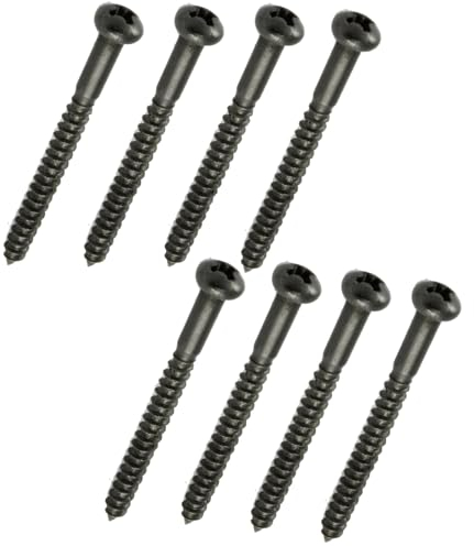 Allparts GS 0011-003 Schrauben Pickup/Tonabhnehmer Montage Bass Ersatz und Kleinteile für E-Gitarre schwarz