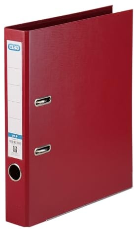 Elba Premium Akten-Ordner A4, smart Pro plus, 5 cm schmal, Kunststoff Ordner, bordeaux, 1 Stück