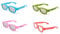 4 Mixed 1 Red 1 Pink 1 Blue 1 Green Childrens Passive 3D Glasses Kids for Use with all Passive TVs Cinema Projectors and RealD Films Movies Circular Polarised 3D Glasses Passive Kids Movies Cinema