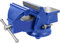 HRB Schraubstock, Robust, 125 mm Backenbreite für Werkbank 360° drehbar Gewicht 8,5 Kg