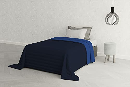 Italian Bed Linen Estivo Einzelbett, Leinen, Blau, 170 x 270 cm