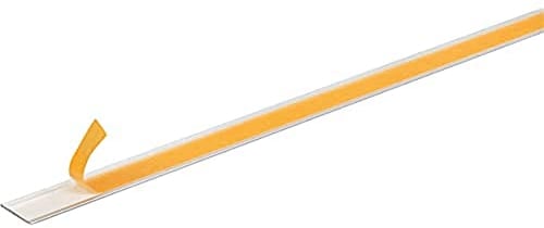 Alberts 433659 Barra piatta, autoadesivo, alluminio, anodizzato argento, 1000 x 30 x 2 mm