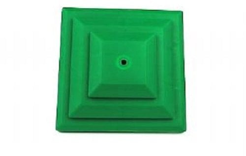 Pack of 5 Plastic Fence Post Caps, Green, to fit a 3 75mm Post, Rot Proof. (GT0043). UK Made. Free UK Postage