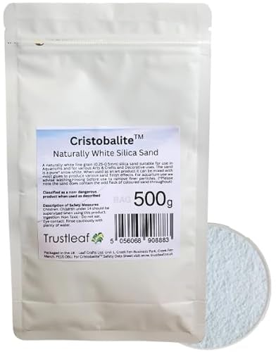 500g Bag of Decorative White Silica Sand - Art and Crafts, Aquariums