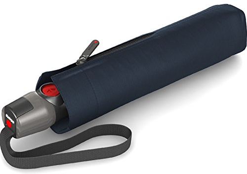 Knirps Taschenschirm T.220 Duomatic Safety - leicht, stabil und sturmfest Navy