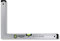 DEWEPRO® Aluminium Bauwinkel 90° mit 2 Libellen - Winkel - Maurerwinkel - Messwinkel - Profilwinkel - Aluwinkel - 120x60cm