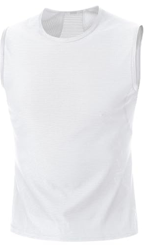 GORE WEAR Herren Bl Shirt Ärmellos, Weiß, M EU