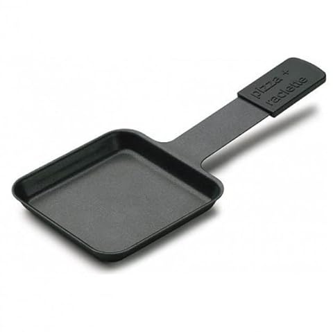 Stöckli Zusatzpfännchen 2-Stück mit Antihaftbeschitung für Pizzagrill, Farbe: Anthrazit, Maße: 10,5 x 10,5 x 1,3 cm, 0028.048