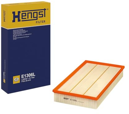 HENGST - Luftfilter E1306L - Luft-Filtereinsatz für KFZ | Hochwertiger Motorluftfilter für Otto- oder Dieselmotor - Schutz für Motoren - Wasserbeständig