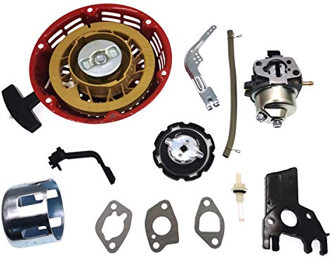 Cancanle Rückstoßstarter Vergaser Reglerarmhebel Tankdeckel Kraftstoffleitung Dichtung für Honda GX160 GX200 5,5HP 6.5hp Gas Motor-Generator