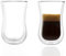 Stölzle Lausitz Doppelwandige Gläser Coffee 'N More 2er Set/Thermogläser doppelwandig geeignet als Espresso Glas, Teegläser und Kaffeegläser/Espresso doppelwandige Gläser – 90 ml