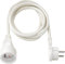 Brennenstuhl Rallonge 3m de câble avec fiche Plate (Utilisation en intérieur) 1161821023 Blanc