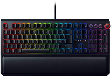 Razer BlackWidow Elite - Tactile & Silent Mechanical Gaming Keyboard Orange Switches, RGB Chroma Illuminated - Fully programmable with Macro Keys - UK Layout - Black