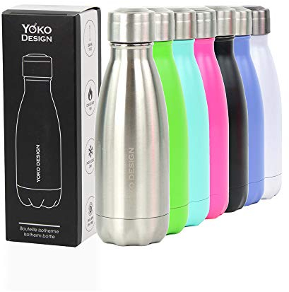 Yoko Design - BOUTEILLE ISOTHERME 260 ML SILVER SHINY