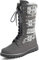 Polar Damen Kunstpelz Warm Thermal Wasserdicht Draussen Gehen Schnee Winter Gummisohle Wadenstiefel - Grau Gestrickt - UK9/EU42 - YC0610