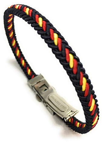 YOJAN PIEL | Pulsera España | Con Cierre Tipo Reloj | Complementos de Moda Unisex para Hombres y Mujeres de Estilo Atemporal y Elegante | Regalos Originales y Exclusivos