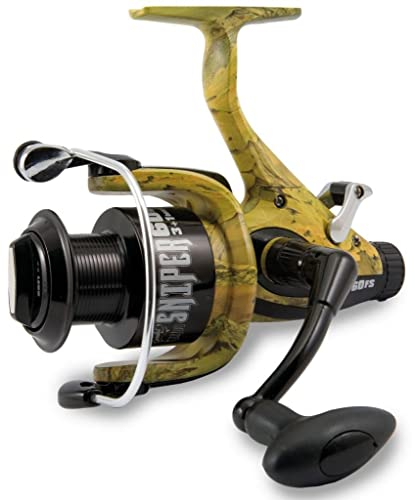 Lineaeffe 3 + 1BB Camou Sniper 70 Köderläufer Karpfenangeln, große Spule mit Camouflage