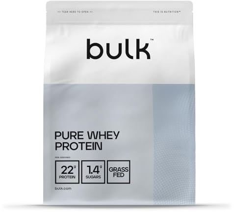 Bulk Pure Whey Protein Powder Shake, Tiramisu, 1 kg, Packaging May Vary, 33 Porzioni
