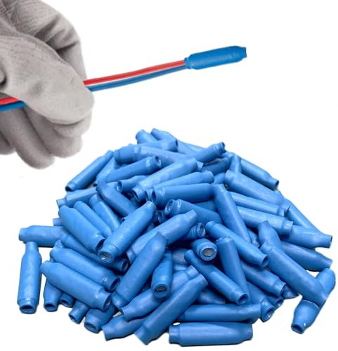 Low Voltage Wire Connectors - 100Pcs B Connectors Silicone Wet Crimp B Wire Gel Filled Telephone Alarm Wire Crimp Bean Type Splice Application
