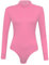 Red Olives® Womens Ladies Plain High Polo Turtle Neck Long Sleeve Bodysuit Leotard Top UK 8-14 (8-10, Baby Pink)