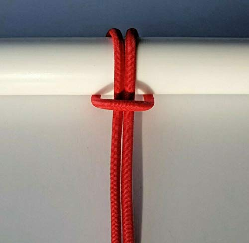 GUMMISEIL Expanderseil Planenseil elastisches Seil ø 5 mm 15 M rot