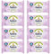 8 x 36 washlets Fragrance Free Moist Toilet Tissue Flushable Biogradable Cleaning Wipes