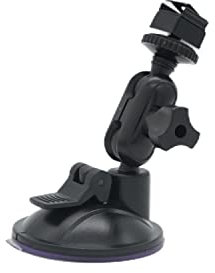 SPIKECAM Car Mount for Body Cameras, 360° Rotatable Windshield Suction Cup Holder, Easy Installation, Secure Fit for S3/S4/Hero7 Models, Compact & Space-Saving Design