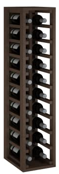Expovinalia Portabottiglie in legno di pino, capacità 20 bottiglie, colore rovere scuro, taglia unica (HX2032)