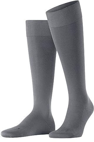 FALKE Herren Kniestrümpfe Energizing Cotton M Kh Baumwolle mit Kompression 1 Paar, Grau Pavement 3828, 45-46
