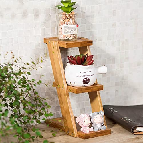 Gaommini Leiter- Pflanzentreppe Blumentreppe 3-stöckiges Blumenregal Blumenständer für Desktop-Fenster, Blumentopfregal Pflanzenständer für den Innen und Außenbereich
