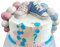 ChoJoy 19PCS Blue/Pink Shoes Cake Toppers, Cute Shoes Balls, Baby Shower Party Decorations (Blue/Pink)